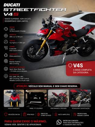 DUCATI STREETFIGHTER V4 S DUCATI STREETFIGHTER V4 S